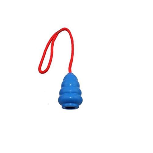 emily pets Rubber chew, a Great Toy Rope Toy, Rubber Toy for Dog Training, Chewing and Interactive, Tug Toy for Medium and Small Dog, Tough Rope Toy, Non-Toxic and Durable Dog Toy(Blue)(Large)