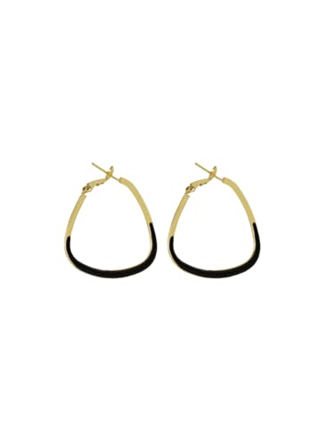 F DREAM Spiral Hoop Earrings for Women Silver Simple Pull Through Wire Threader Tear Drop Open Handmade Swirl Circles Large Earrings Hypoallergenic Trendy Jewelry Teen Girls