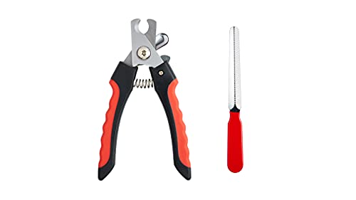Petting Town Cat and Dog Nail Clippers with Nail File for All Kinds of Pets Made of Professional Stainless Steel, Safe and Easy to Use