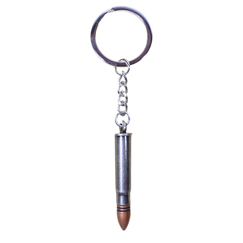 Lulala Bullets Pendant Keychain - Solid Bullet Keyfob Gift Keyring Chain