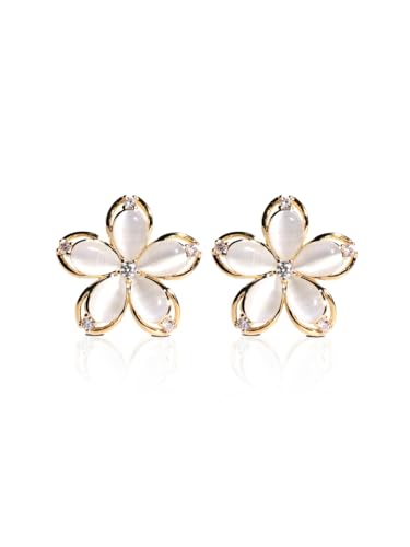 F DREAM Flower Earrings Stud Earrings Acrylic Petal Earrings French Statement Earrings Jewelry for Women and Girls