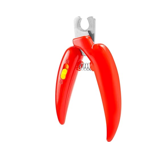 Cature Dog Cat Nail Clippers, Dog Nail Trimmers for Small Animals, Professional Nail Care Tools, Avoid Excessive Cutting, Suitable for Tiny Dog, Cat, Rabbit, Puppy, Kitten (Red)