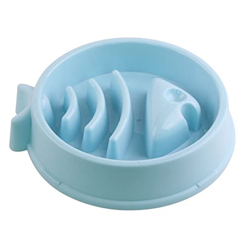 cature Care by Nature Pets Slow Feeder Dog Bowls Dog Food Bowl Slow Feeder Prevent Choking&Overeating Fish Shape,Interactive Non Slip Healthy Dog Slow Eating Puzzle Pet Feeding Bowls(Blue)