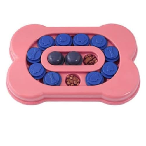 cature Care by Nature Dog Puzzle Foraging Plate Toys Interactive Dog Toys for IQ Training & Mental Enrichment Toy, DogFood Dispenser (Color-Pink)