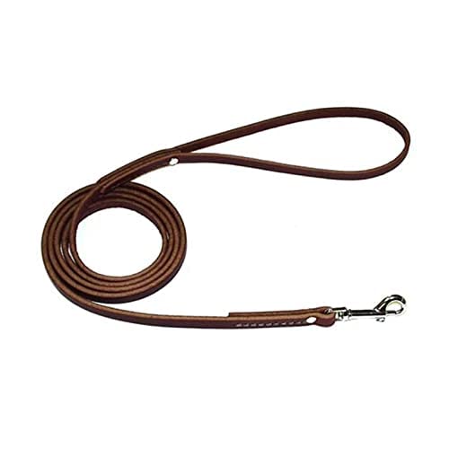 Cature Care by Nature 6feet Leather Dog Leash - Best for Training (Dark Brown)