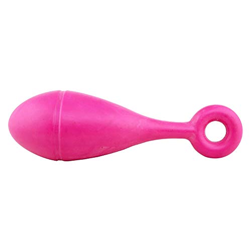 emily pets Throw It Hard Rubber Chew Toy for Dogs (Color: Pink)