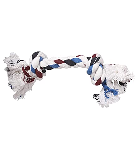 emily pets Durable Dog Chew Rope Toy for Small to Medium Dogs - Interactive Teething Rope Toy to Play with (Color May Vary)