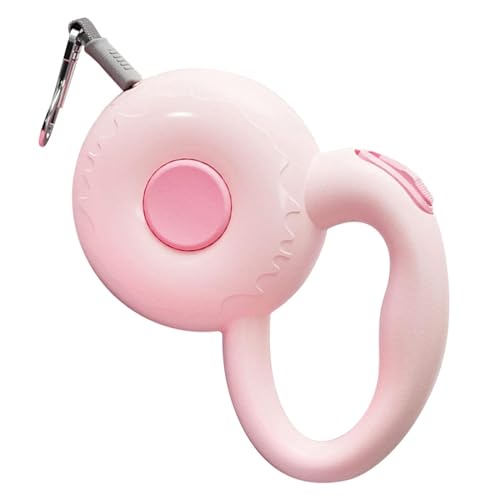 Cature Care by Nature Dog Leash, 9.8 Feet Curved Handle Telescopic Tractor Tape for Cat, Dog,Kitten,Puppy(Pink)