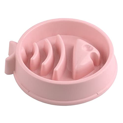 Cature Care by Nature Pets Slow Feeder Dog Bowls Dog Food Bowl Slow Feeder Prevent Choking, Interactive Non Slip Healthy Dog Slow Eating Bowl for Small & Medium Dogs Puzzle Pet Feeding Bowls(Pink)