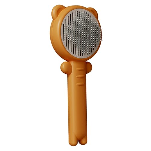 Cature Care by Nature Slicker Brush for Dogs - Portable Cat Brush for Shedding - Grooming Comb Removes Loose Hair & Dirt - Deshedding Brush for Dogs, Cats (Yellow)
