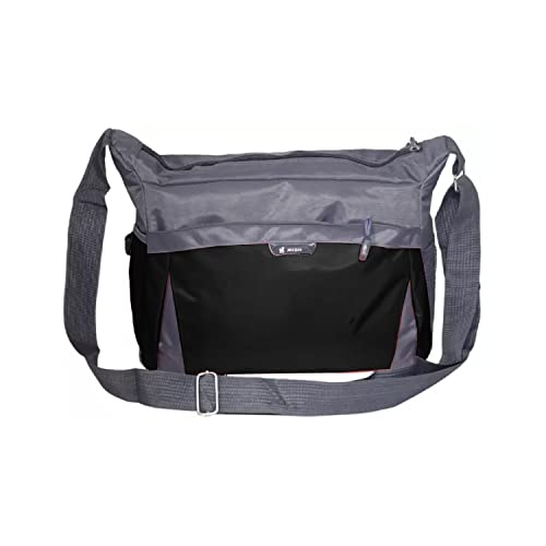 SRI Men's/Boys Casual Messenger Sling Cross Body One Side Polyester Shoulder Bag for Travel (Black)