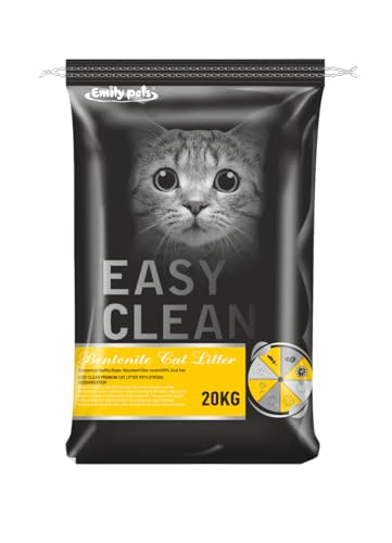 Emily Pets Fresh Scented Bentonite Cat Litter Breeder Bag 20kg (Lemon)