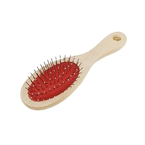 Cature Care by Nature Single Side Pet Grooming Brush Wooden Steel Needle Hair Brush Pin Grooming Pin Hairbrush for Puppy Dogs and Cats