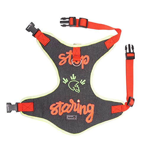 Lulala No-Pull Dog Harness-Adjustable- Padded Breathable Pet Vest with Funny Pattern for Dogs (Medium)