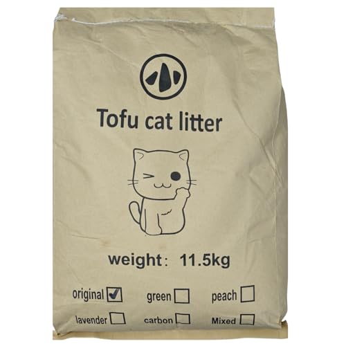 Cature Care by Nature Tofu Cat Litter – Natural, Flushable, Biodegradable, 99% Dust-Free, Low Tracking, Odour Control, Eco-Friendly (Original-11.5kg)