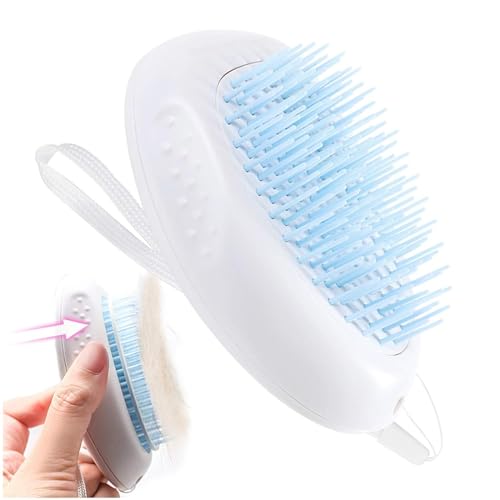 Emily Pets Dog Massage Brush Professional Creative Dog Bath Brush Pet Grooming Brush Dog Hair Brush (Blue)