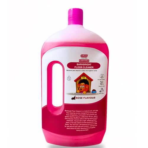Cature Care by Nature Barkbright Floor Cleaner, Pet-Safe Formula, Rose Fragrance, pH Balanced, 1L