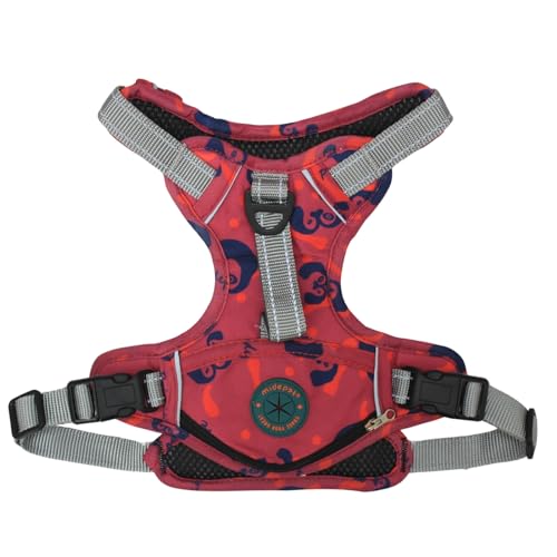 Emily Pets No Pull Dog Harness, No Choke Reflective Dog Vest, Adjustable Pet Harnesses with Easy Control Padded Handle for Small Medium Large Dogs(Pink, XL)