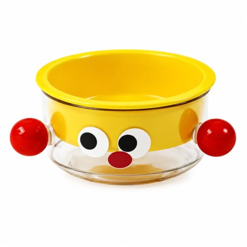 Emily Pets Cartoon Pet Feeding Bowl for Cats & Small Dogs | Food and Water Dish | Wide Mouth Design, Durable, Easy to Clean, Cute Pet Bowl