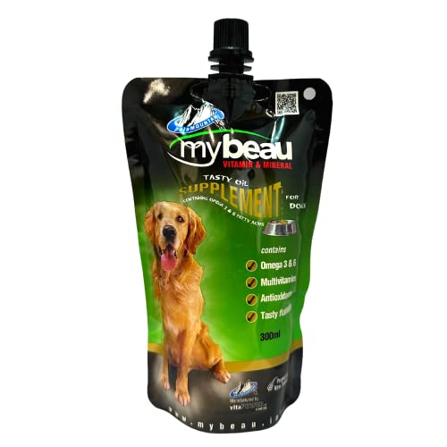 Palamountains My Beau for Dogs – Omega 3 & 6, Essential Vitamins – Enhances Skin, Coat, Immunity, Digestion & Reduces Fur Balls – High Absorption & Palatable Formula (1.5, Litre)