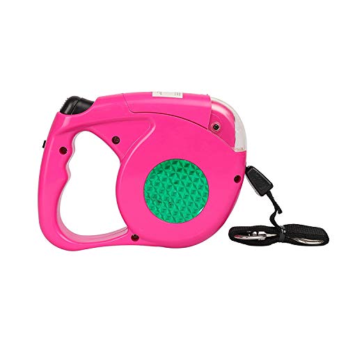 Emily Pets Retractable Dog Leash With Detachable Flashlight Led Torch For Pets, 40 Cm L