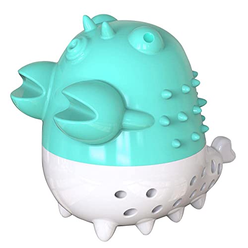 emily pets Cat Toys with Cat and Kitten Teeth Cleaning Playing Feeding Toy with Puffer Fish Shaped Pet Toy, Cat Tooth Brush Toy, Cat Interactive Toy for Cat & Kitten (Blue)