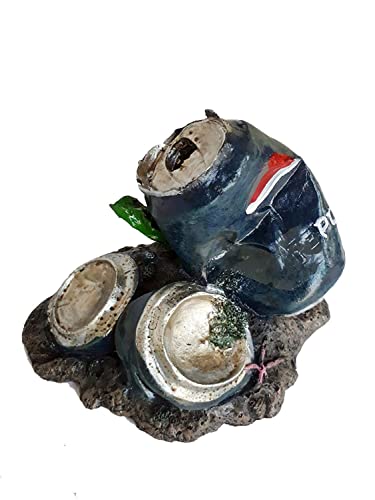 SRIPET Pets Resin Crush Can Decorative Ornaments for Fish Tank/Aquarium (Blue)