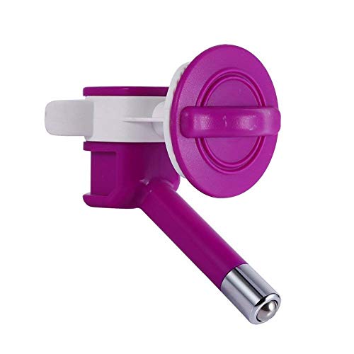 Emily Pets Automatic Nozzle Hanging Drinking Fountain Pet Water Dispenser Feeding Bottle Kettle (Color: Pink)