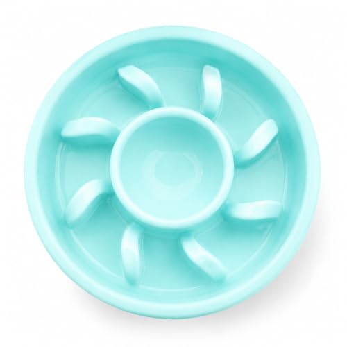 Cature Slow Feeder Bowl for Dogs & Cats | Anti-Gulping Pet Feeding Bowl | Non-Slip Slow Feed Dish for Healthy Eating | BPA-Free | Easy to Clean