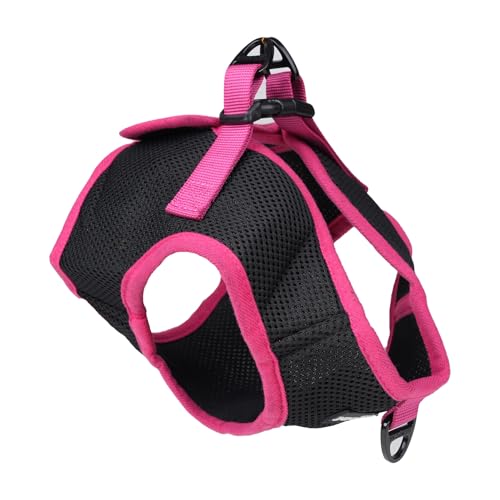 Emily Pets Step-in Air Dog or Cat Harness All-Weather Mesh Step-in Waist Harness for Small and Medium Dogs and Cats (Black, XS)