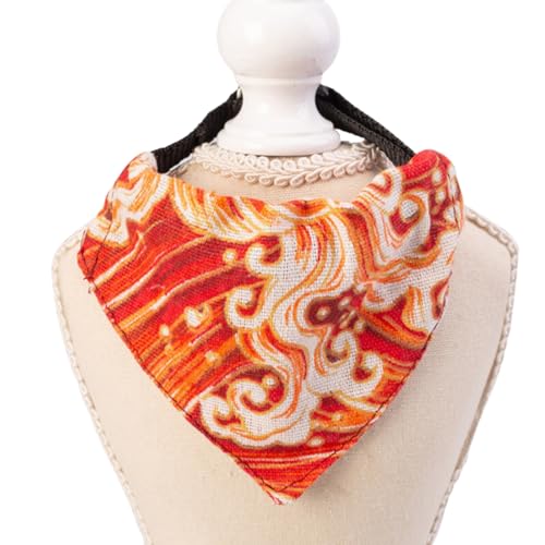 Emily Pets Adjustable Cute Large Dog Collars Puppy Pet Slobber Towel Outdoor Cats Collar Dog Collar Neckerchief/Red/Large