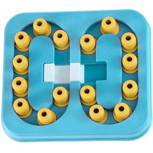 Emily Pets Dog Puzzle Toy, Puzzle Slow Feeder Toy Food Dispenser Interactive Funny Toy for Dog Improve IQ Non-Slip Bowl Dog Training Game (Color-TBlue)