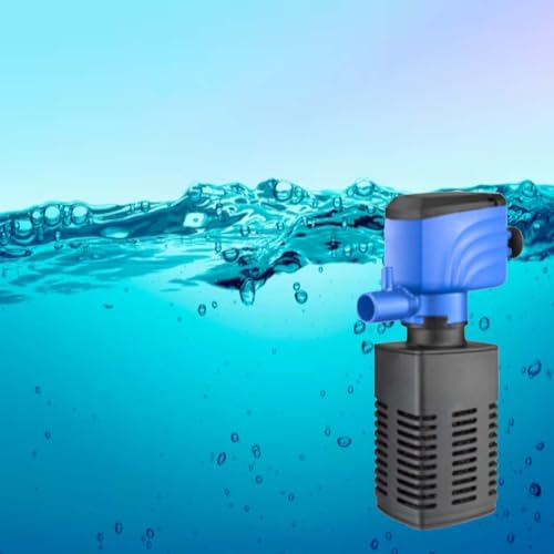 XINXIU Fish Tank Filter - Silent Internal Aquarium Filter for Clean Water, Air Pump, and Waves - Biochemical Filtration for Healthy Fish and Turtles (15W-800L/H)