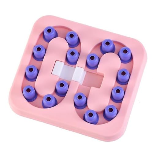 Emily Pets Dog Puzzle Toy, Puzzle Slow Feeder Toy Food Dispenser Interactive Funny Toy for Dog Improve IQ Non-Slip Bowl Dog Training Game (Color-Pink)