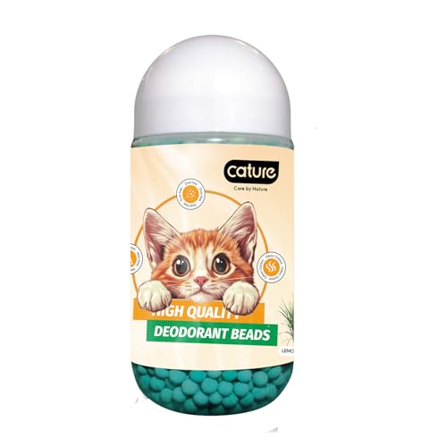 Cature Care by Nature Cat Litter Scented Deodorizing Beads for Cat Litter Lemon Grass 450g