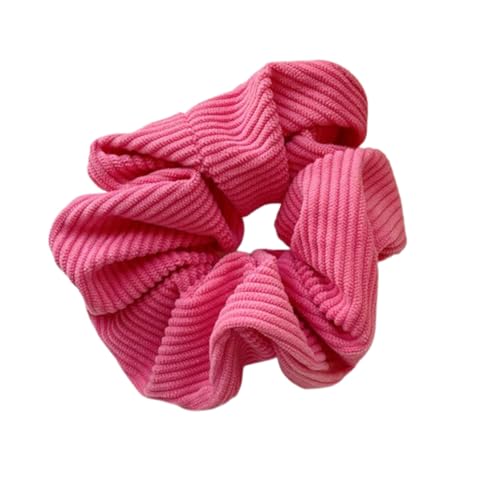 F DREAM Hair Scrunchies Hair Rope Cloth Female Headwear For Girls Color Women Hair Ring Elastic Ponytail Holder pink