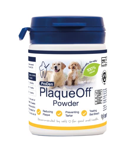 ProDen PlaqueOff Powder Supports Normal, Healthy Teeth, Gums, and Breath Odour in Dogs 40 gm