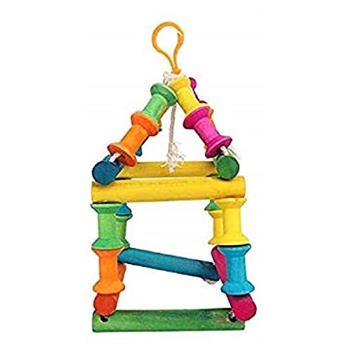 WildbirdCare Parrot Cage Hammock Swing,Pet Hanging Toy,Durable&Bite Resistant,Perfect For Training&Entertaining Your Parakeet,Finch,Canary,Fits Big Cage Perfectly(Pack Of 1)