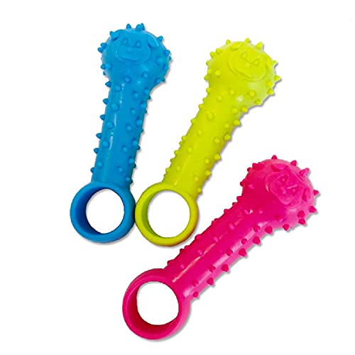 emily pets Rubber Chew Toy Combo,Playing Chewing Interactive Toy for Puppy & Dog Toys (Color May Vary, Pack of 3)