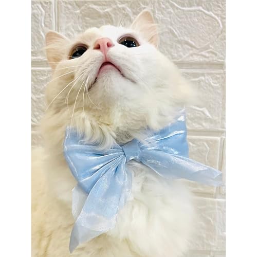Lulala Adjustable Bow Tie Collar for Cats - Soft and Stylish Pet Neck Accessories for Kittens and Adult Cats