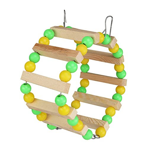 Wild Bird Care Bird Swing Toys, Chew Toys with Hanging Cage Toys for Small Parakeets, Cockatiels, Conures, Finches, Budgie, Macaws, Parrots, Love Birds (Multicolor, W 10 x H 21 cm)