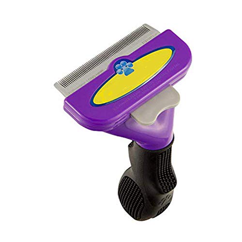 Emily Pets Short Hair deShedding Tool for Cats, Purple Medium