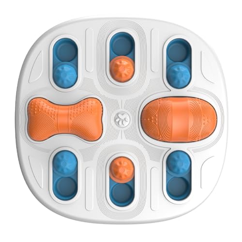 Cature Care by Nature Interactive Food Dispenser Pet Toy/Puzzle Bowl Intelligence Educational Game for Dogs and Cat Dog Improve IQ Non-Slip Bowl Dog Training Game