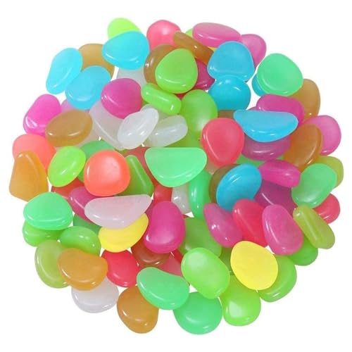 Cature Care by Nature100g Glow in The Dark Rocks Aquarium Decoration Rocks for Fish Tanks Unusual Pebbles Ideal for Patio, Garden, Pond, Bonsai, Pathway, Driveway, and Swimming Pool