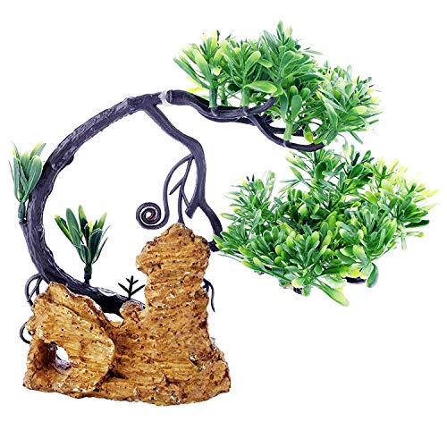 emily pets Artificial Plastic Plant with Real Effect for Fish Aquarium Decorative Tank