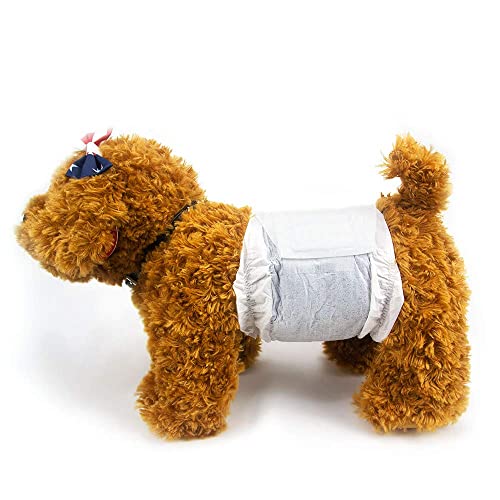 DONO Disposable Doggie Diapers Male Dog Wraps Puppy Diapers for Indoor & Outdoor, Pets Travel, Absorbing Odour and Urine Deodorization with Carbon Technology (X-Small,26 Pcs)