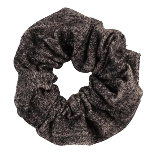 F DREAM Hair Scrunchie, Soft Casual Scrunhie, Ponytail knitted Scrunchie, Hair Style, Bun Scrunchie, Black Elastic Tie