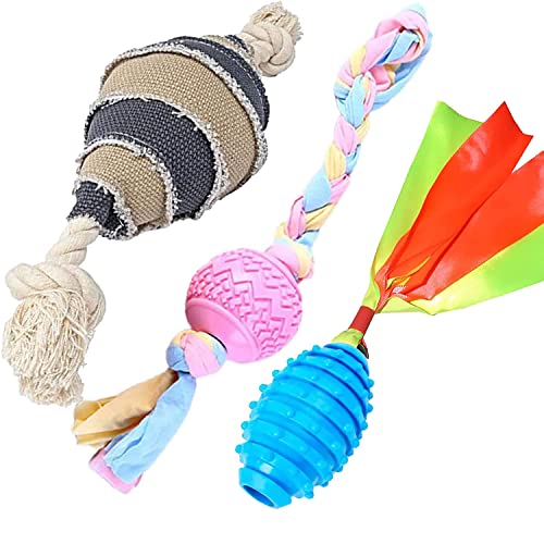 SRIPET Combo of 3 Durable Rope Toys