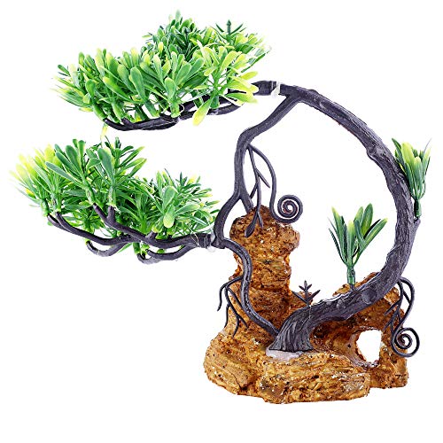 SRI Fish Aquarium Decorative Artificial Plastic Plant with Real Effect for Fish Tank, Medium