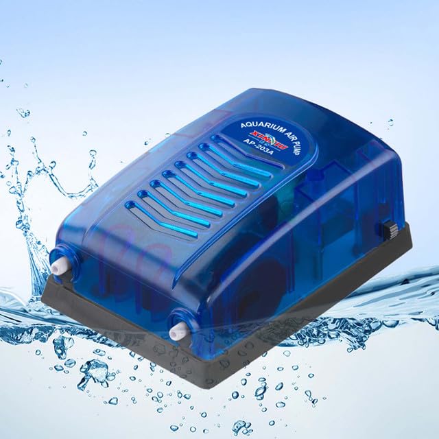 Cature Care by Nature Aquarium Air Pump Fish Tank Aerator 5W Ultra Quiet Adjustable Oxygen Pump Fish Tank Air Pump for 5-100 Gallon Tank